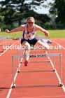 Womens hurdles, 2024 NE Masters Track and Field Champs., Monkton Stadium, Jarrow.  Photo: David T. Hewitson/Sports for All Pics